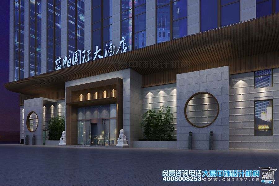 北京國際酒店新中式裝修風格設計古今藝術文化的碰撞
