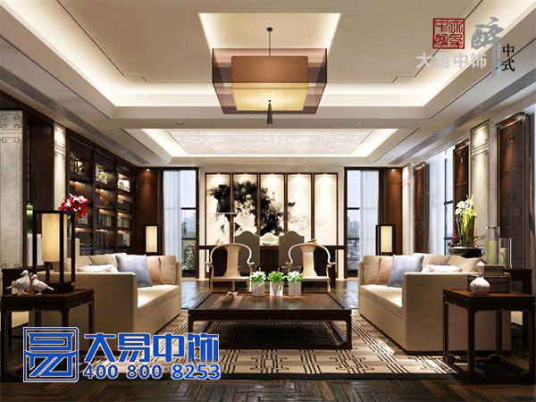 上?，F(xiàn)代新中式會所裝修效果圖